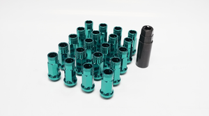 Wheel Mate 32905GB 12x1.25 48mm Muteki SR48 Green Blue Open End Lug Nuts