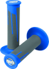 ProTaper 21688 Full Diamond Clamp-On Grips - Blue/Dark Gray