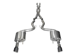 CORSA Performance 14328GNM Corsa 15-17 fits Ford Mustang GT Coupe 5.0L 3in Xtreme Cat-Back Exhaust Dual Rear Exit w/ Gun Metal Tips