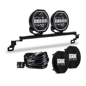 Borne Off-Road BNLT-BR-21S-B27 2021+ fits Ford Bronco Direct Fit Lights - Standard Bumper - 2in x 7in Round