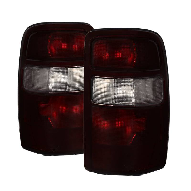 9028823 Xtune fits Chevy 00-06 Suburban TahOE OEM Style Tail Lights Red Smoked