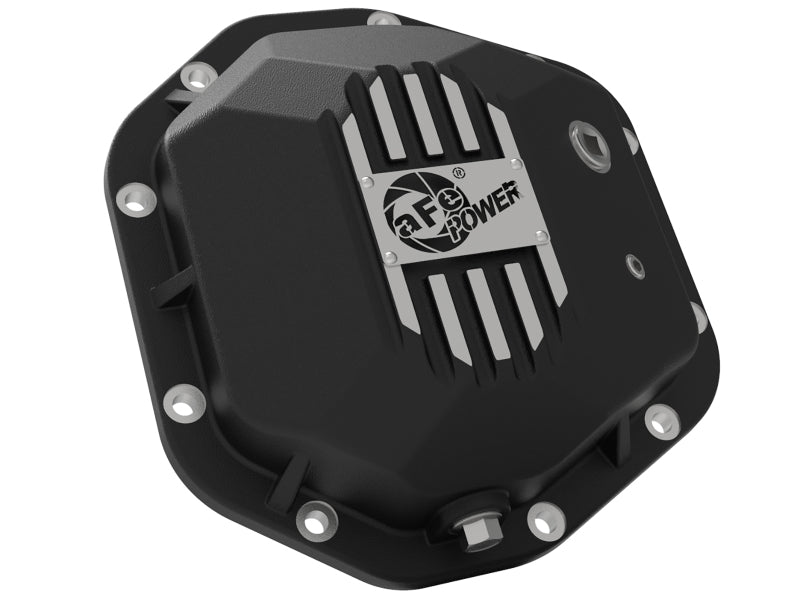 AFE 46-7111BB Pro Series Dana 44 Front & Rear Diff Cover Black w/ Mach Fins 97-
