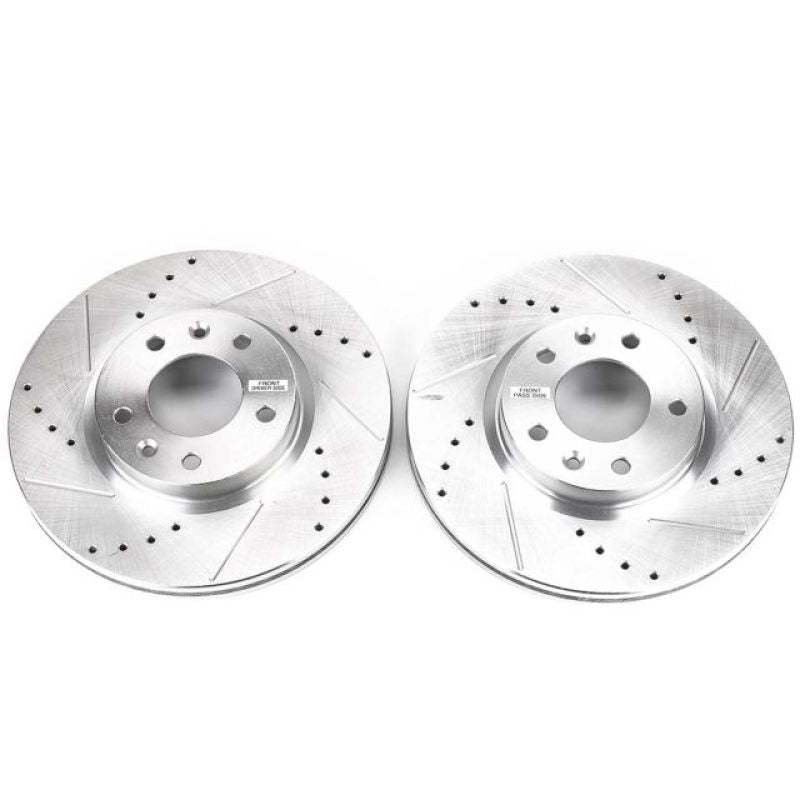 PowerStop fits Ford 06-12 Fusion Front Evolution Drilled & Slotted Rotors - Pair