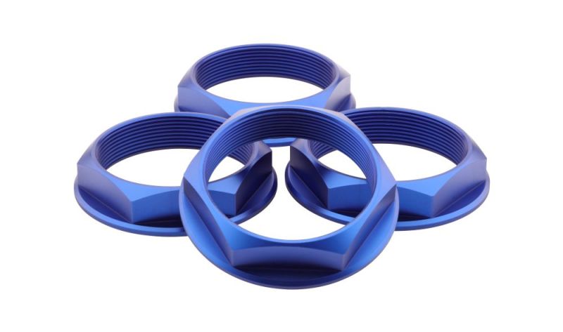 fifteen52 52-ST-NUT-BLUE-SET Super Touring (Chicane/Podium) Hex Nut Set of Four - Anodized Blue