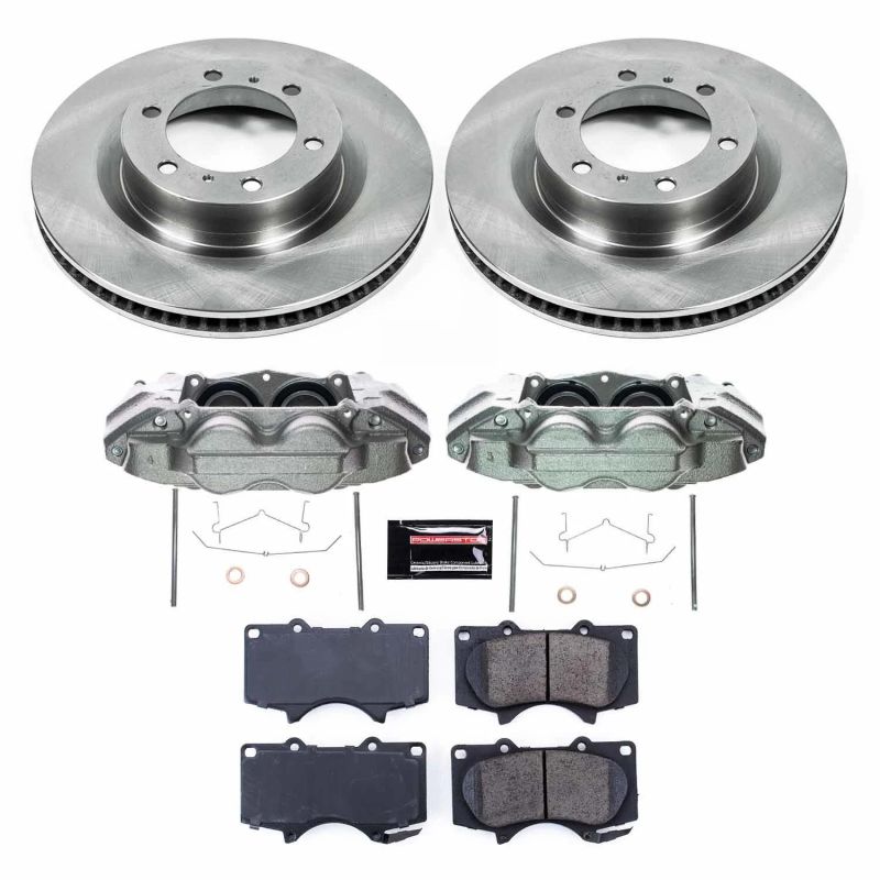 Power Stop KCOE5873A 15-22 fits Toyota 4Runner Front Autospecialty Kit w/Cals