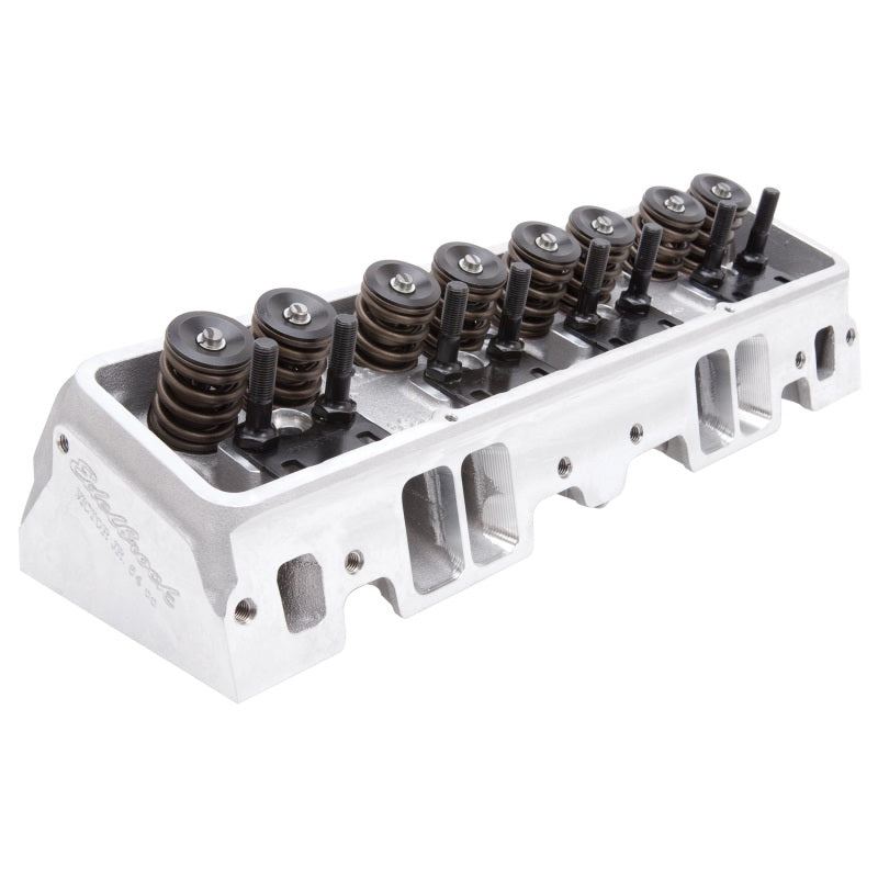 Edelbrock 77599 Single Victor Jr 64cc Head fits SBC Solid Roller Cams