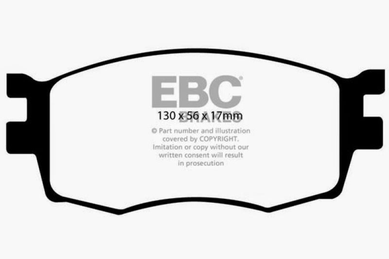 EBC DP21768 fits Hyundai 06-11 Accent 1.6 Greenstuff Front Brake Pads