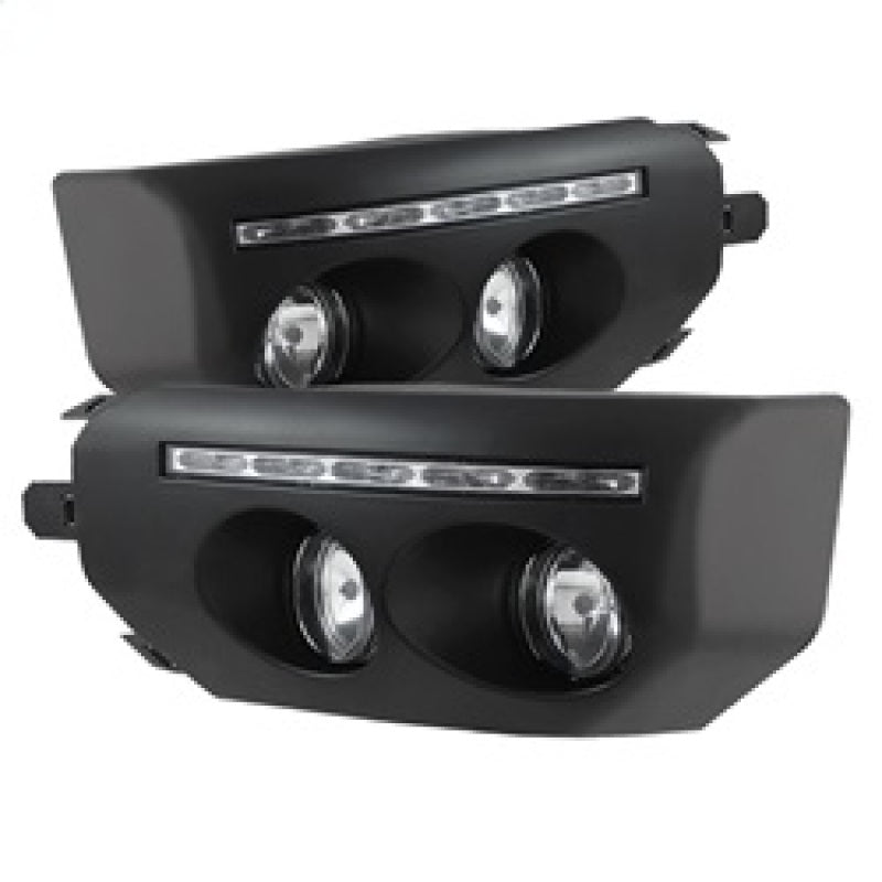 Spyder 5075161 fits Toyota 07-14 FJ Cruiser Fog Lights With LED Daytime Running