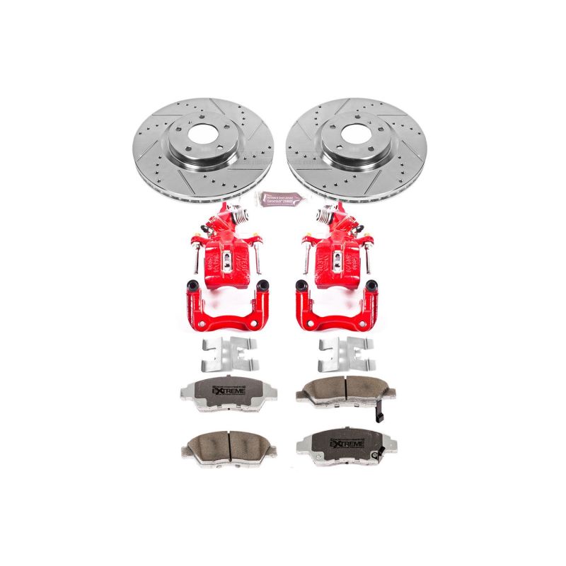 PowerStop KC2391 26 fits Acura TSX Rear Z26 Street Warrior Brake Kit w/Calipers