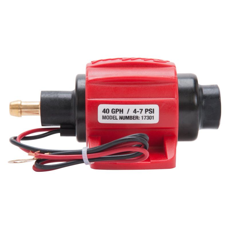 Edelbrock 17301 Fuel Pump Low Pressure 12V 38 GPH Gasoline Only
