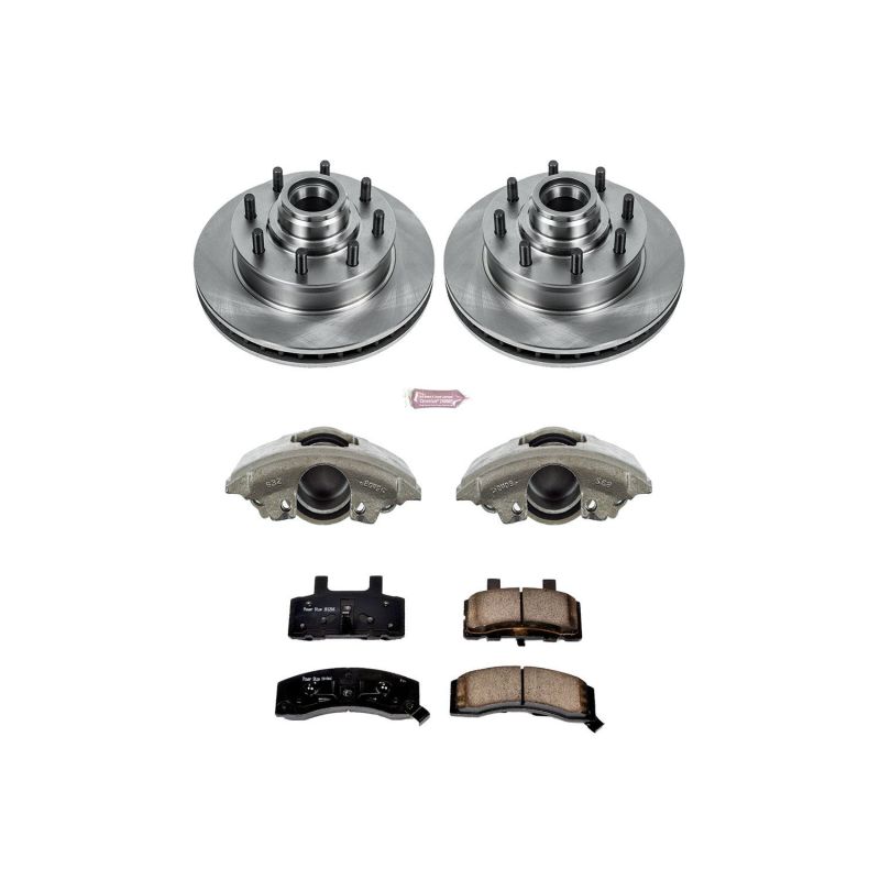 Power Stop KCOE2947 96-02 fits GMC Savana 3500 Front Autospecialty Kit w/Cals