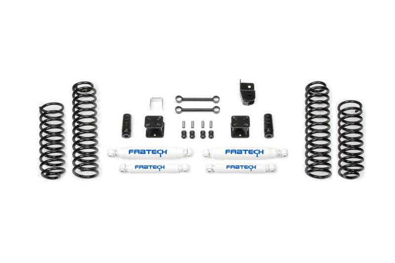 Fabtech K4048 fits Jeep 07-18 JK 4WD 4-Door 3in Sport System w/Perf. Shocks