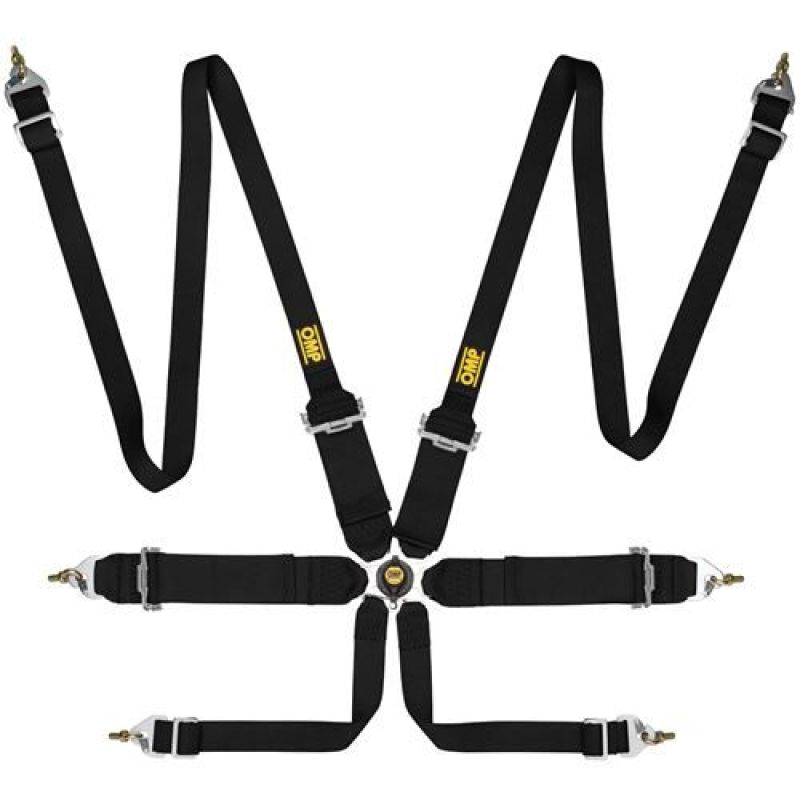 OMP DA0-0204-B02-071 First 3/2 Racing Harness Black