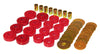 Prothane 7-128 fits Chevy 63-69 Corvette Body Mount - Red