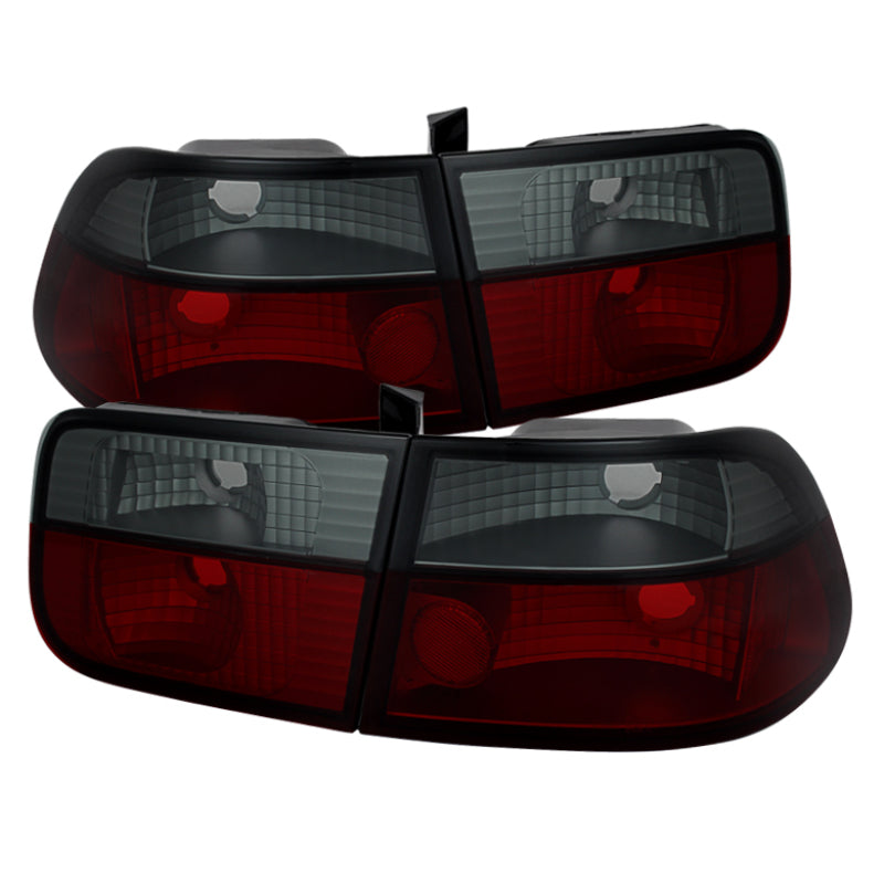 Spyder 5076557 fits Honda 96-00 Civic 2Dr Crystal Tail Lights Red Smoke ALT-YD-