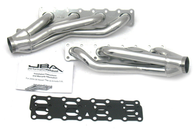 JBA 1400SJS fits Nissan 04-15 5.6L VK56DE Oval Port 1-5/8in Primary Silver Ctd Cat4Ward Header