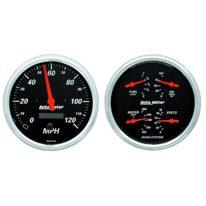 AutoMeter 1403 Autometer Designer 5in In-Dash Kit Box- Speedo & Elec Oil Press, H2O Temp, Volt, Fuel
