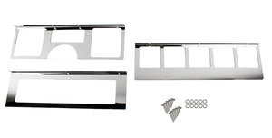 Kentrol 30519 fits Jeep Wrangler YJ Dash Overlay Set (3 pieces)-Polished Silver