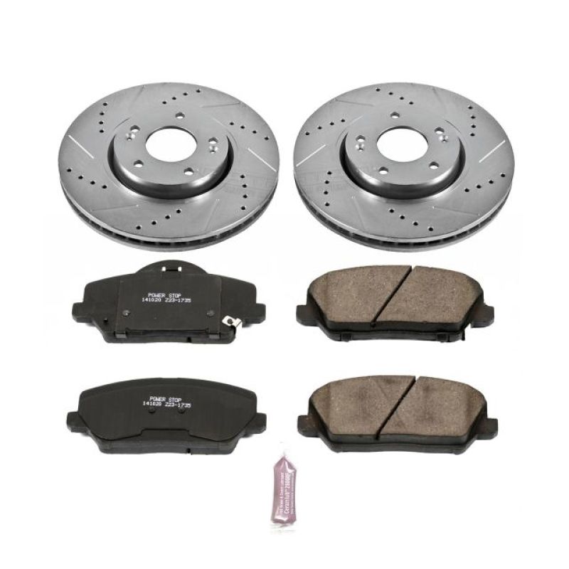PowerStop K6935 fits Kia 14-17 Forte5 Front Z23 Evolution Sport Brake Kit
