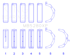 KING KINGMB5280XP fits MB5280XP fits Ford Prod. V8 4.6L/5.4L (Size STD) Perform