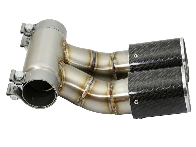 AFE 49C36413-C 13-14 fits Porsche Cayman S / Boxster S Carbon Fiber Exhaust Tip