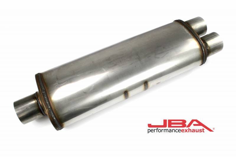 JBA 40-302500 Universal Chambered Style 304SS Muffler 25x8x5in 3in Center/Dual out