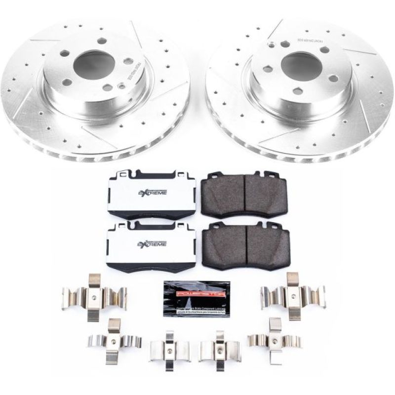 PowerStop K7770 26 04 fits Mercedes-Benz E500 Front Z26 Street Warrior Brake Kit
