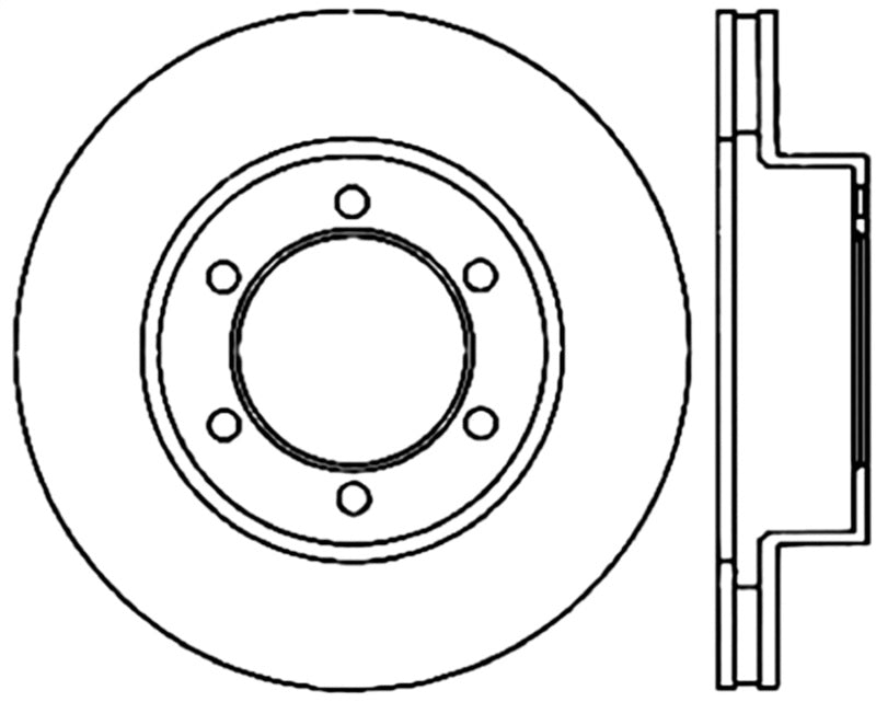 Stoptech 127.44118CL 00-06 Toyota Tundra / 01-07 Toyota Sequoia Front Left Slotted & Drilled Cryo Rotor