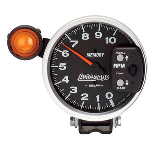 AutoMeter 233906 Autometer 5 inch 10K RPM w/ Monster Shift Lite / Memory Pedestal Tachometer