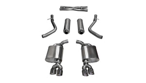 CORSA Performance 14985 Corsa 15-16 fits Dodge Challenger Xtreme Cat-Back Dual Rear Exit with Twin 3.5in Polished Pro-Series Tips