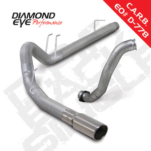 Diamond Eye Performance K4363A Diamond Eye KIT 4in DPF-BACK w/ DP Single AL 08-10 fits Ford 6.4L Powerstroke F250/F350