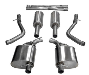 CORSA Performance 21066 Corsa 2015-2023 fits Dodge Challenger 3.6L 2.5in Cat-Back Dual Rear Exit (re-uses stock exhaust bezel)