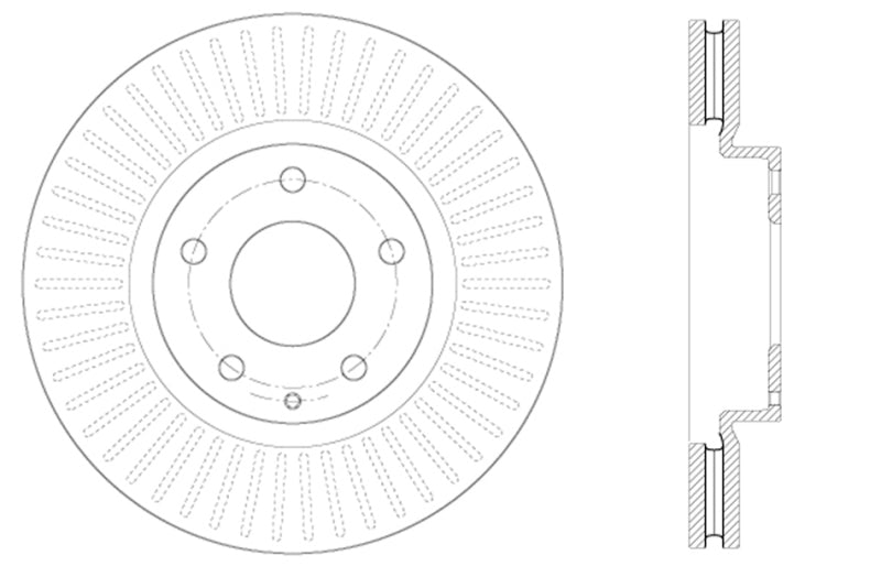 Stoptech 128.45084L Performance Front Left Brake Rotor