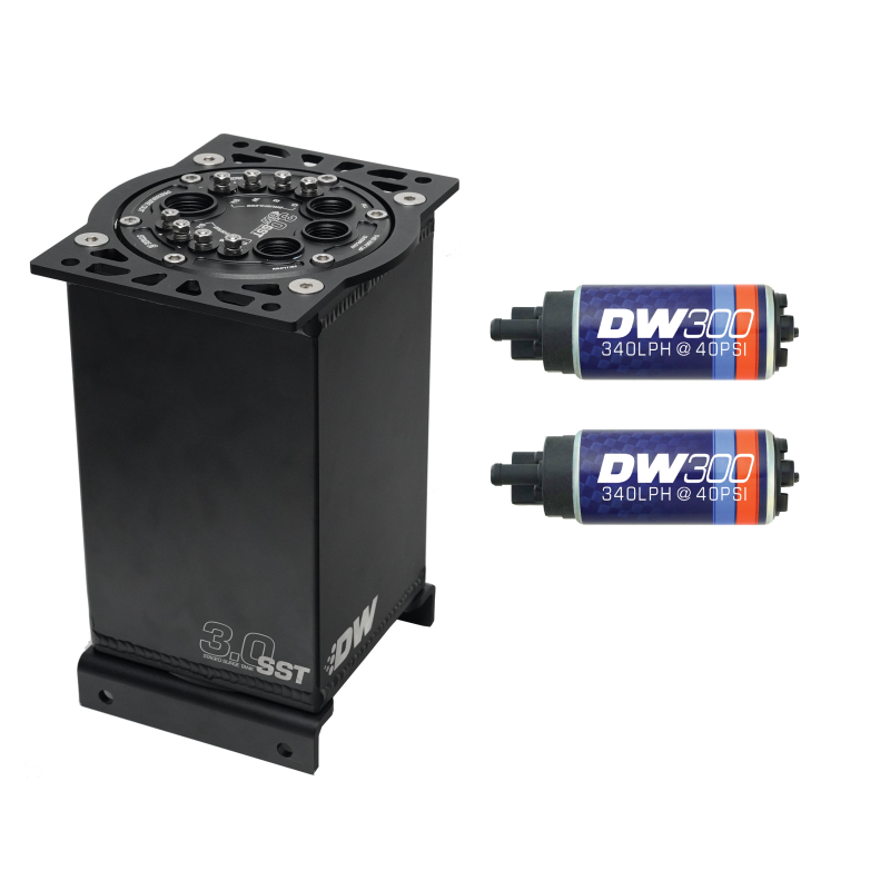 DeatschWerks 6-301-30ST 3.0L Staged Surge Tank w/ DW300 Fuel Pumps