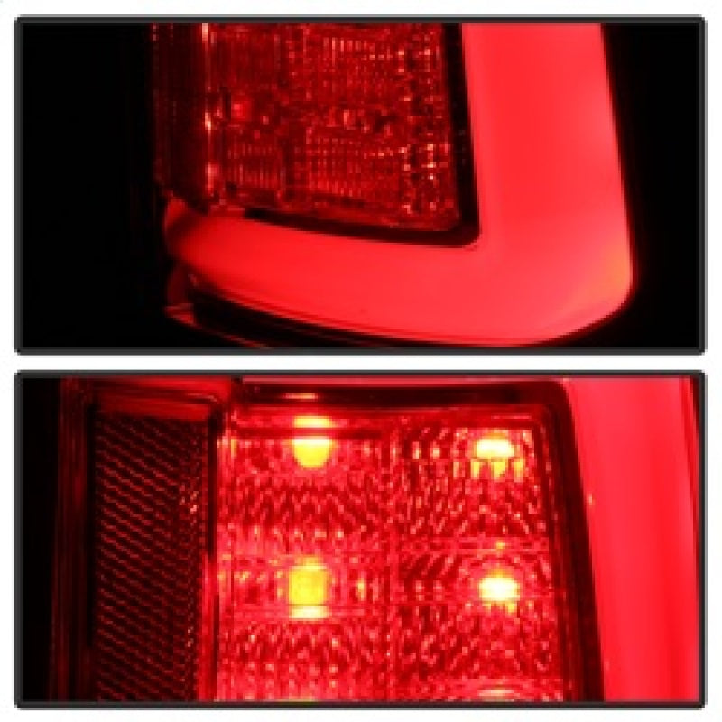 Spyder 5084071 fits Dodge 13-14 Ram 1500 LED Tail Lights - Red Clear ALT-YD-DRA