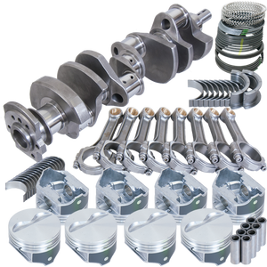 Eagle B15455E060 fits Chevy 350 2Pc 3.750in Crank 5.700in I-Beam Rod -5cc Flat Top 4.060in Pistons Balanced Assembly