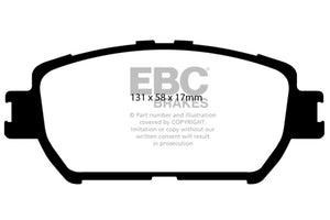 EBC UD908 06-07 fits Lexus GS300 3.0 Ultimax2 Front Brake Pads