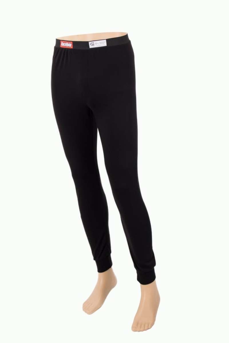 Racequip 4920903 SFI 3.3 Fire Retardant Long John Underwear Bottoms Youth Medium Black