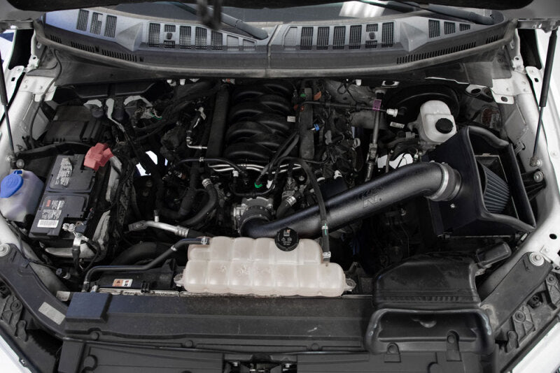 K&N Engineering 30-2591 K&N 15-20 fits Ford F150 V8-5.0L Cold Air Intake - DRYFLOW