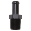 Edelbrock 8119 Hose End Straight 1/2In NPT to 1/2In Barb Black Anodize