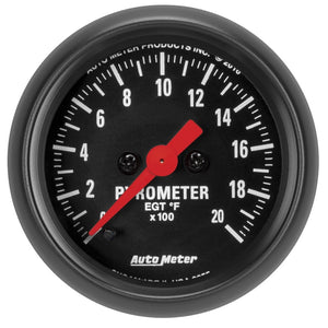 AutoMeter 2655 Autometer Z Series 52mm 2000 Degree Pyrometer (EGT) Gauge