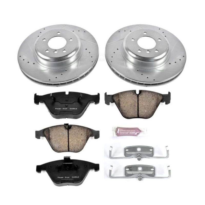 PowerStop K6055 2011 fits BMW 335d Front Z23 Evolution Sport Brake Kit