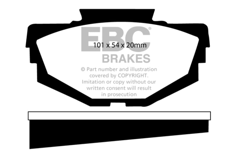 EBC DP2155 fits Austin 68-71 America 1.3 Greenstuff Front Brake Pads