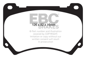 EBC UD1396 11+ fits Hyundai Equus 4.6 Ultimax2 Front Brake Pads