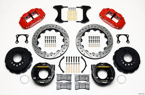 Wilwood 140-9217-DR fits Narrow Superlite 4R Rear P-Brk Kit 12.88in Drilled Red