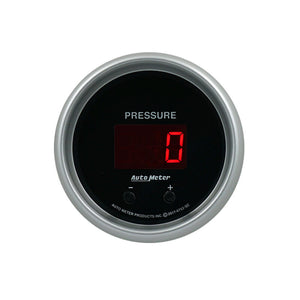 AutoMeter 6752-SC Autometer 52.4mm Black Switchable 0-1600 PSI/0-110 BAR Fluid Pressure Sport-Comp Elite Digital Gauge
