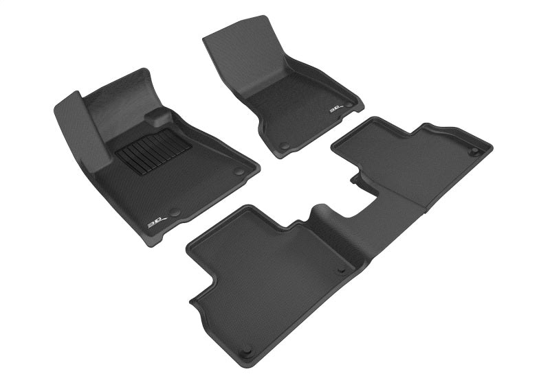 3D L1MR00801509 Maxpider 17-18 fits Maserati Levante Kagu Floor Mat- Black R1 R2