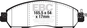 EBC UD2138 17+ fits Nissan Leaf Electric Ultimax Front Brake Pads