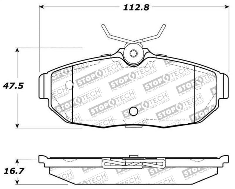 Stoptech 305.1082 Street Select Brake Pads - Front/Rear