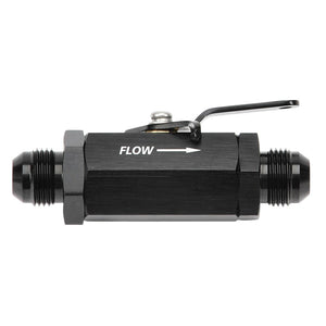 Russell 650653 Performance Shutoff Valve -10 AN Male Black Finish